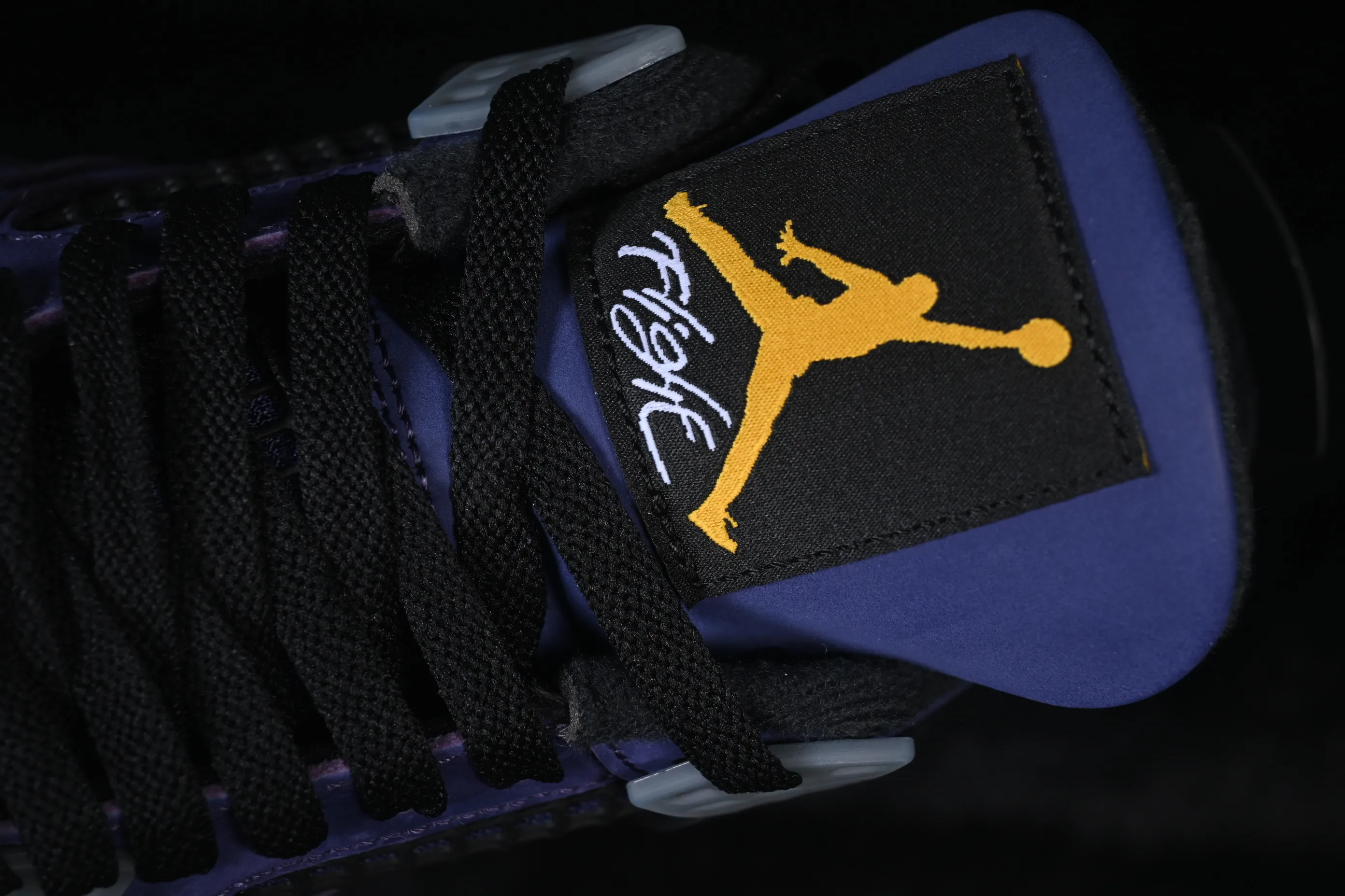 All categories Air Jordan Jordan series basketball shoes Air Jordan 4 Air Jordan 4 Retro "Lakers" AJ4 Joe 4 Lakers Purple Gold FV5029-500